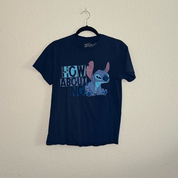 Disney Stitch How About No Tee Shirt Top Size S - Picture 1 of 3